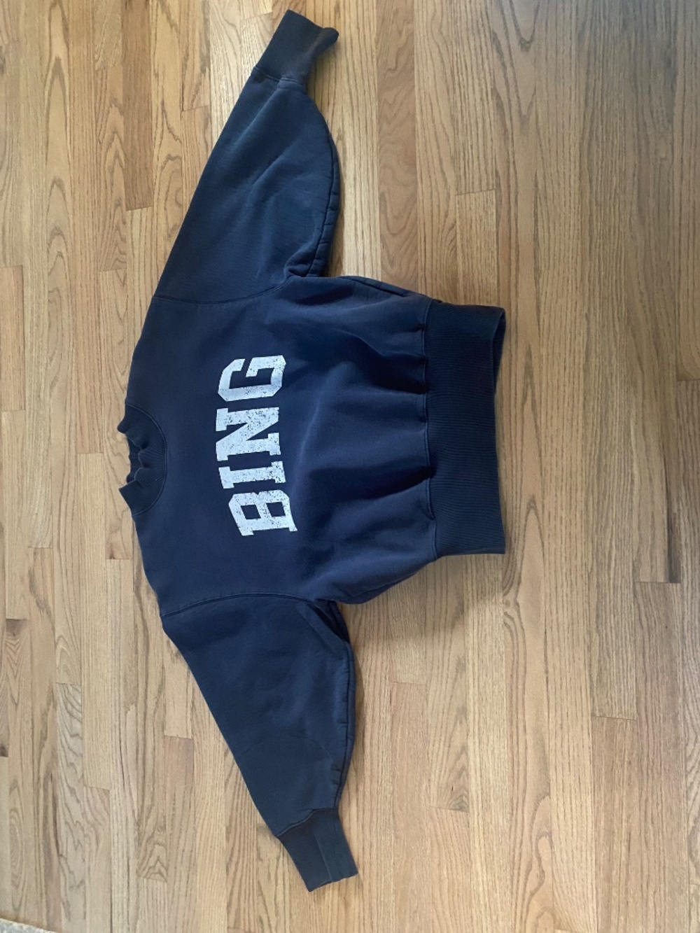 ANINE BING Navy Blue Bradie Sweatshirt XS - Picture 6 of 6